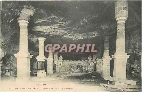Cartes postales Rocamadour Le Lot Grotte de la XIVe Station