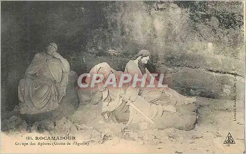 Ansichtskarte AK Rocamadour Groupe des Apotres (Grotte de l'Agonie)