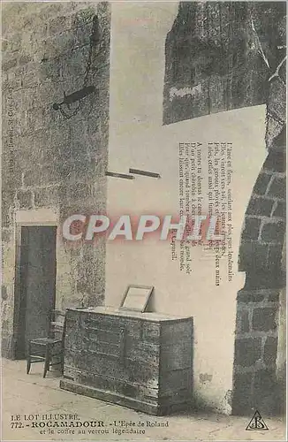 Cartes postales Rocamadour L'Epee de Roland et le Coffre au Verrou Legandaire