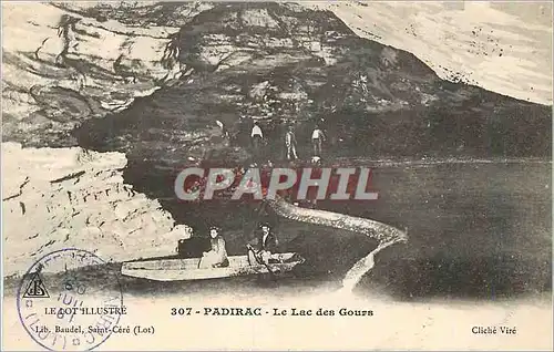 Ansichtskarte AK Padirac Le Lot Illustre Le Lac des Gours