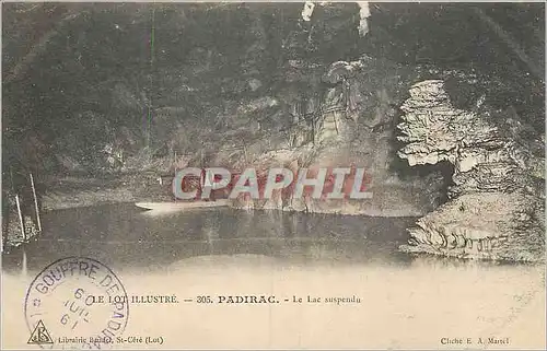 Cartes postales Padirac Le Lot Illustre Le Lac Suspendu