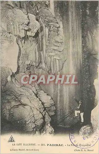 Cartes postales Padirac Le Lot Illustre Le Pas du Crocodile