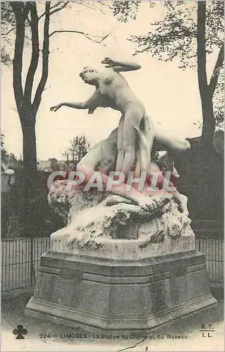 Cartes postales Limoges La Statue du Cheno et du Roseau