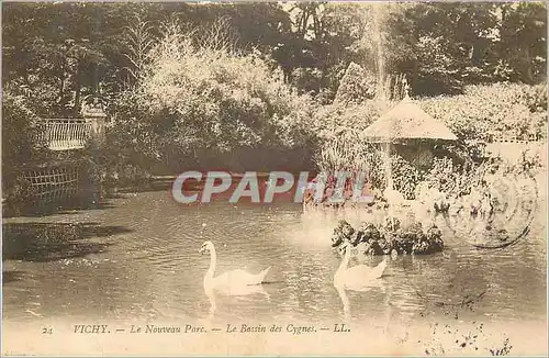 Cartes postales Vichy Le Nouveau Parc Le Bassin des Cygnes