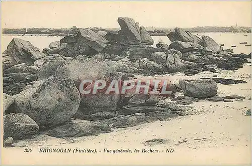 Ansichtskarte AK Brignogan (Finistere) Vue Generale Les Rochers