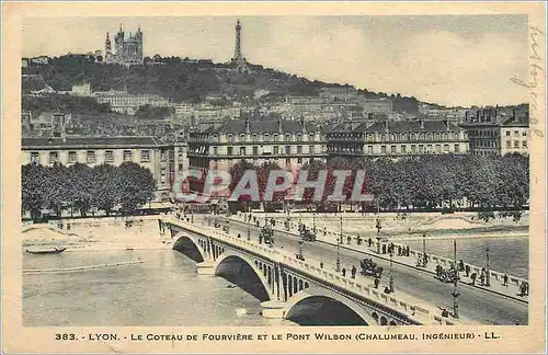 Ansichtskarte AK Lyon Le Coteau de Fourviere et le Pont Wilson (Chalumeau Ingenieur)