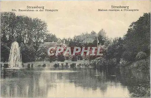 Cartes postales Strasbourg Maison Rustique a l'Orangerie