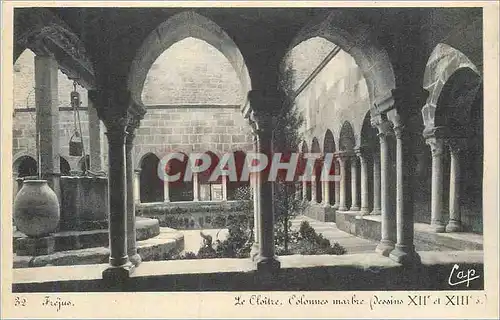Cartes postales Frejus Cloitre Colonnes Marbre (Dessins XIIe et XIIIe S)