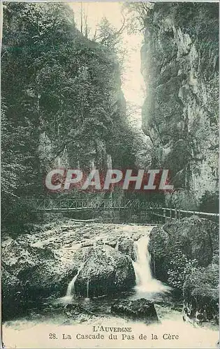 Cartes postales L'Auvergne La Cascade du pas de la Cere
