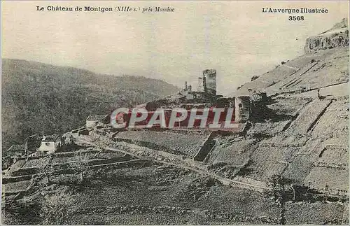 Ansichtskarte AK Le Chateau de Montgon (XIIIe S) pres Massiac L'Auvergne Illustree