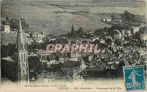 Ansichtskarte AK Cantal Aurillac Panorama de la Ville