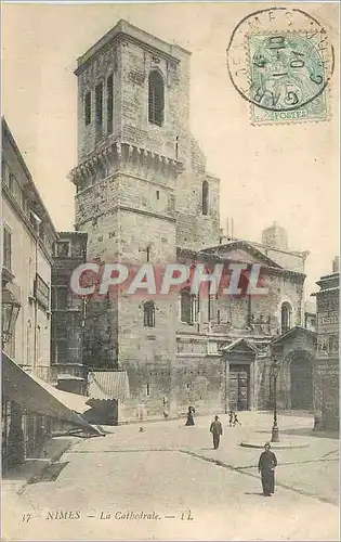 Cartes postales Nimes la Cathedrale