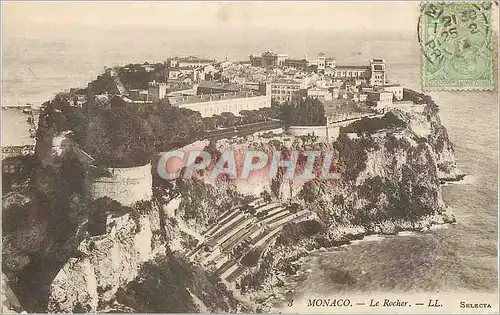 Cartes postales Monaco le Rocher