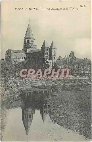 Cartes postales Paray le Monial la Basilique et le Cloitre