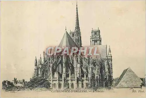 Cartes postales Cathedrale d'Orleans l'Abside
