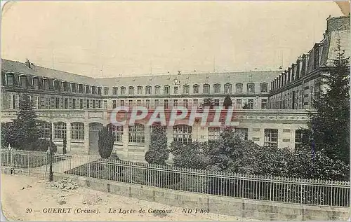 Cartes postales Gueret (Creuse) le Lycee de Garcons