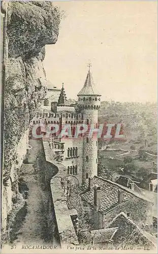 Ansichtskarte AK Rocamadour Vue Prise de la Maison de Marie