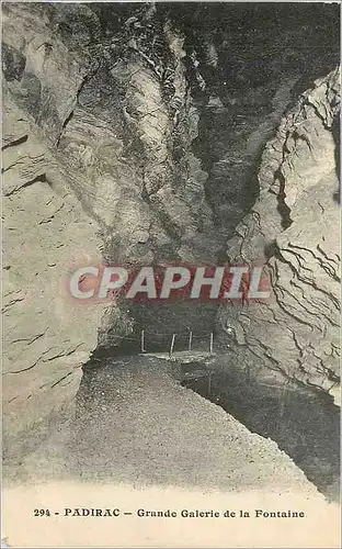 Cartes postales Padirac Grande Galerie de la Fontaine