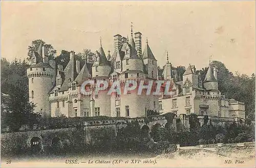 Cartes postales Usse Le Chateau (XVe et XVIe Siecles)