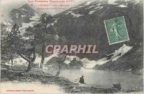 Ansichtskarte AK Luchon Les Pyrenees Centrales Lac d'Espingo