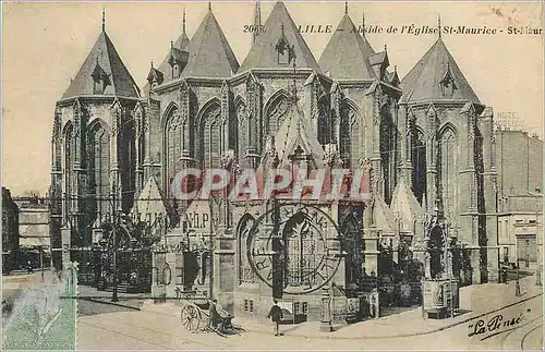 Cartes postales Lille Abside de l'Eglise St Maurice