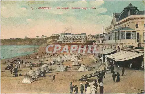 Ansichtskarte AK Biarritz Cote Basque Grande Plage