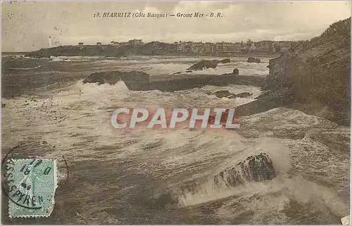 Ansichtskarte AK Biarritz (Cote Basque) Grosse Mer