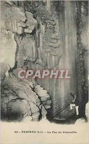 Cartes postales Padirac (Lot) Le Pas du Crocodile
