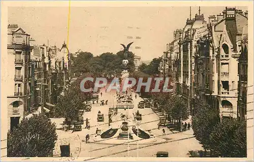 Ansichtskarte AK Reims (Marne) La Douce France La Fontaine Sube et Place Drouet d'Erlon