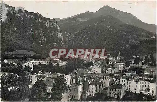 Moderne Karte Amelie les Bains (P O) Vue d'Ensemble Au fond les Gorges du Mondony