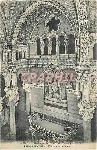 Ansichtskarte AK Lyon Basilique de N D de Fourviere Tableau d'Orsel et Tribune Superieure