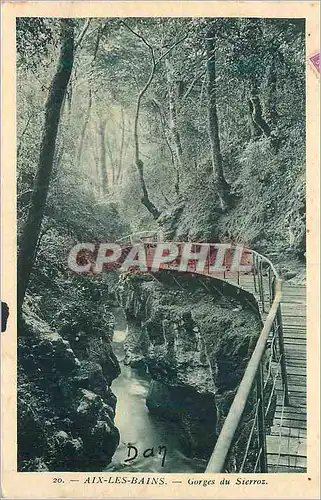 Cartes postales Aix les Bains Gorges du Sierroz