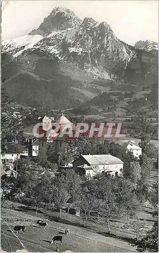 Cartes postales moderne Bernex (Haute Savoie) alt 945 m et la Dent d'Oche (2225 m)