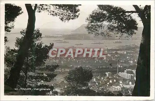 Cartes postales moderne Toulon Vue Generale Bateaux