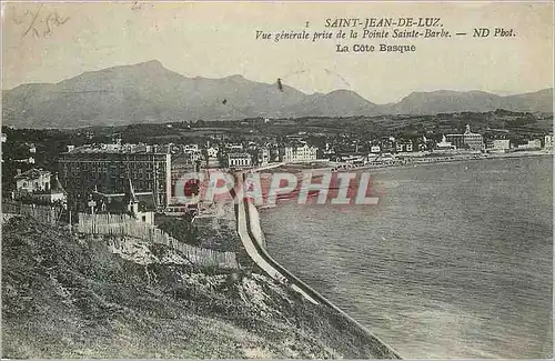 Ansichtskarte AK Saint Jean de Luz Vue Generale prise de la Pointe Sainte Barbe La Cote Basque