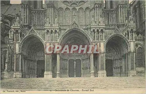 Ansichtskarte AK Cathedrale de Chartres Portail Sud