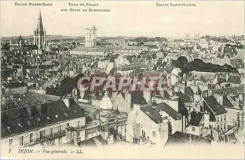 Ansichtskarte AK Dijon Vue Generale Eglise Notre Dame Tour du palais des Etats de Bourgogne Eglise Saint Michel