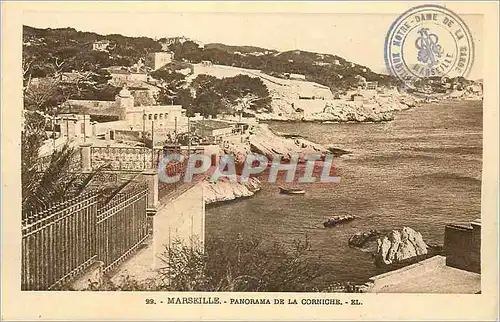 Cartes postales Marseille Panorama de la Corniche