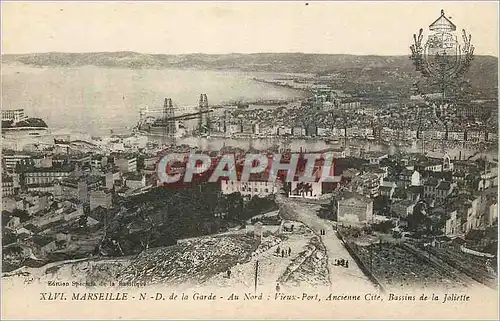 Cartes postales Marseille N D de la Garde Au Nord Vieux Port Ancienne Cite