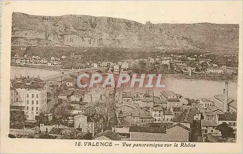Cartes postales Valence Vue Panoramique sur le Rhone