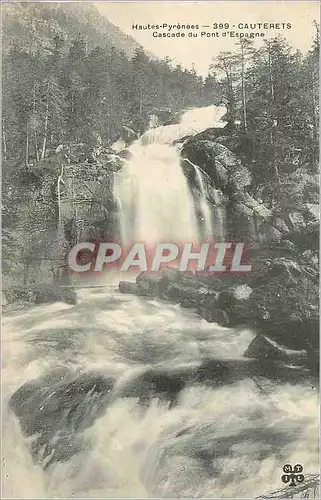 Cartes postales Cauterets Hautes Pyrenees Cascade du Pont d'Espagne