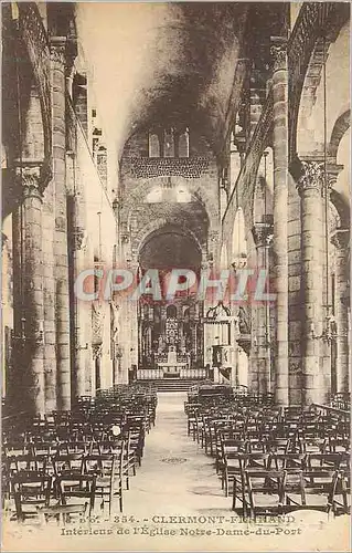 Cartes postales Clermont Ferrand Interieur de l'Eglise Notre Dame du Port