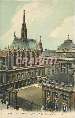 Cartes postales Paris La Sainte Chapelle et le Palais de Justice