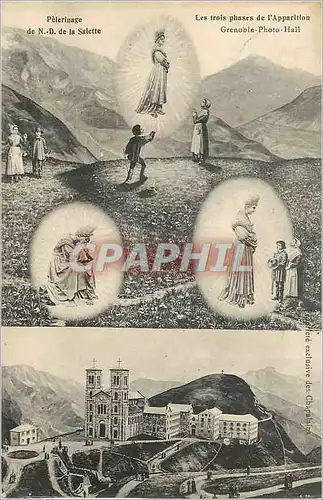 Ansichtskarte AK Pelerinage de N D de Salette Les Trois Phases de l'Apparition