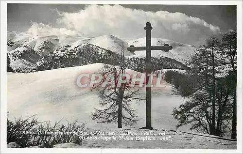 Cartes postales moderne Station d'Hiver de Beuil Valberg Le Massif du Raton vu de la chapelle St Jean Baptiste