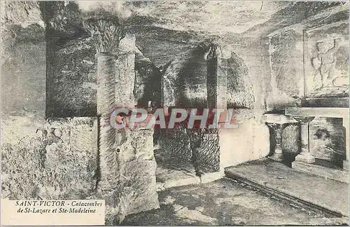 Ansichtskarte AK Saint Victor Catacombes de St Lazare et Ste Madeleine