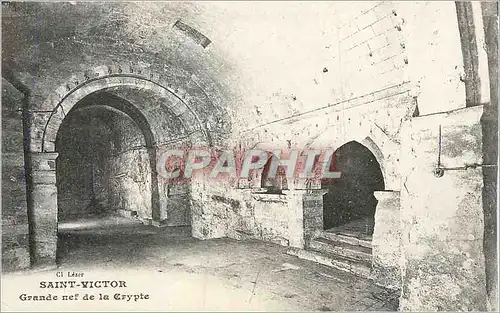Cartes postales Saint Victor Grande nef de la Crypte