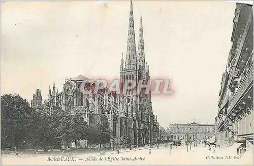 Ansichtskarte AK Bordeaux Abside de l'Eglise Saint Andre