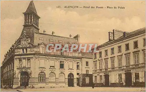 Cartes postales Alencon Hotel des Postes Place du Palais
