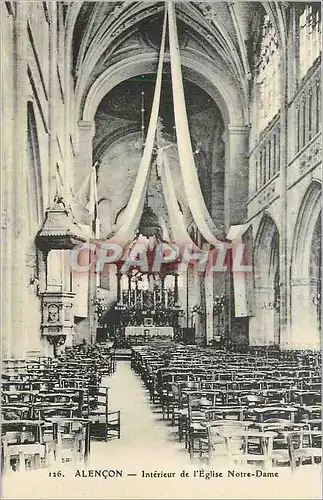 Ansichtskarte AK Alencon Interieur de l'Eglise Notre Dame